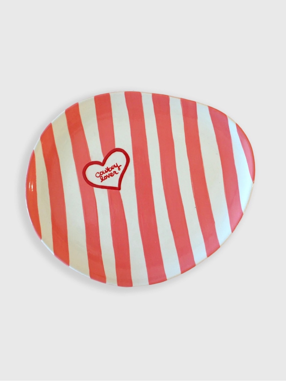 Cowboy Lover Platter with Heart Accent